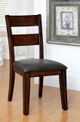 Furniture of America® Dickinson 2-Piece Dark Cherry Dining Side Chair Set-2