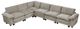 Homelegance® Dublin 6-Piece Dark Pewter Modular Sectional-0