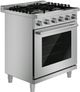 Bosch® 500 Series 30” Stainless Steel Freestanding Dual Fuel Range-2