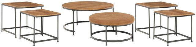 Signature Design by Ashley® Drezmoore 3-Piece Black/Light Brown Living Room Table Set-0
