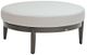 Ratana Lucia Ash Grey Aluminum Sectional Round 40" Ottoman-0