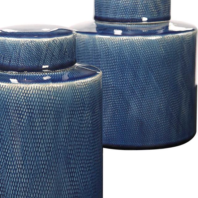 Uttermost® Saniya 2-Piece Sapphire Blue Container Set-3