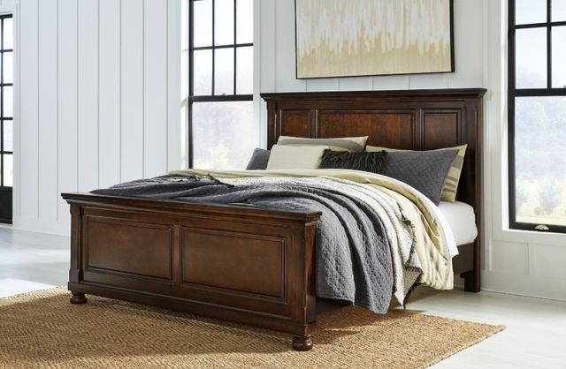 Millennium® by Ashley® Porter Rustic Brown King Panel Bed-4