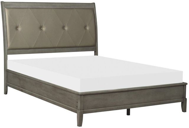 Homelegance® Cotterill Gray Eastern King Panel Bed-0