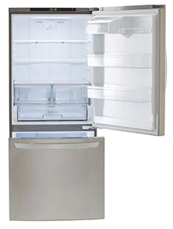 LG 22.1 Cu. Ft. Fingerprint Resistant Stainless Steel Bottom Freezer Refrigerator-1