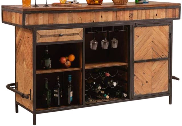 Jaipur Furniture Sherwood Black/Brown Bar Table-1
