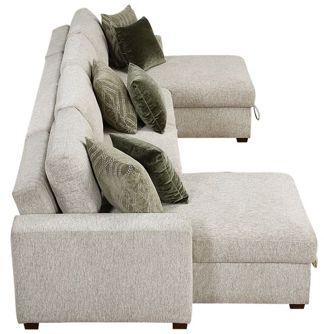 Homelegance® Isla 3-Piece Sage Sand Reversible Chaise Sectional-3