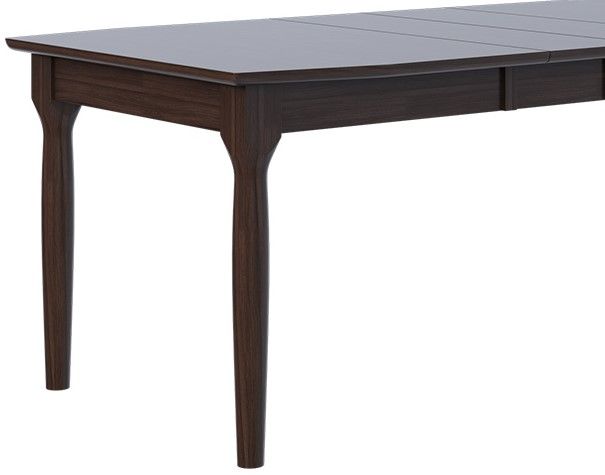 Country View Woodworking Customizable Lakeland 42" Hickory Top Dining Table with 2-Leaves and Brown Maple Base-1