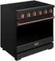 Thor Kitchen® Gordon Ramsay 36" Black/Rose Gold Freestanding Pro Style Electric Range-2