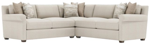 Bernhardt Barnes Bernhardt Living 3-Piece Beige L-Shape Sectional-0