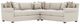 Bernhardt Barnes Bernhardt Living 3-Piece Beige L-Shape Sectional-0