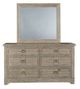 American Woodcrafters Meadowbrook 5-Piece Sand King Arched Panel Bedroom Set-2