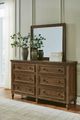 Benchcraft® Sturlayne Brown Dresser and Mirror-5