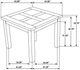 Coaster® Cardova Vineyard Oak Square Counter Height Dining Table-5