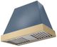 AGA Euclid 36" Stone Blue Wall Mounted Range Hood  with Brushed Brass Trim-0