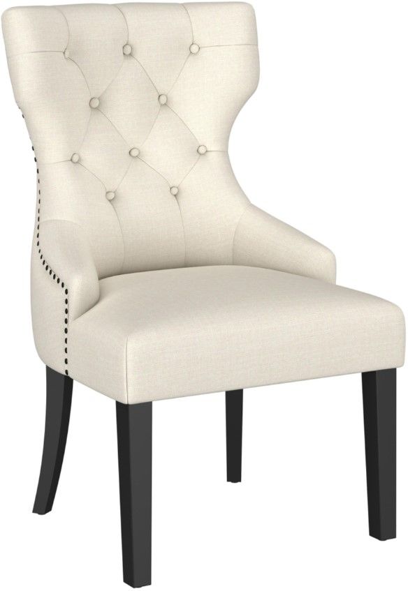 Coaster® Baney Beige/Black Fabric Upholstered Dining Side Chair-0