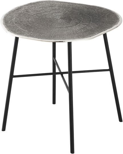 Signature Design by Ashley® Laverford Chrome End Table with Black Tapper Legs-1