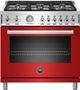 Bertazzoni Professional Series 36" Red Pro Style Gas Range-0