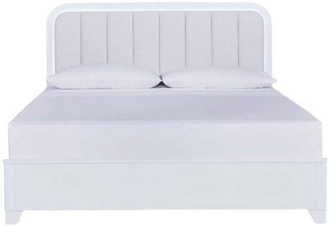 Signature Design by Ashley® Jarlee White California King Upholstered Panel Bed-2