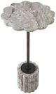 Uttermost® Lana Dark Bronze/Natural Scalloped Marble Drink Table-3
