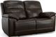 Flexsteel® Jackson Dark Brown Power Reclining Loveseat with Power Headrests-0