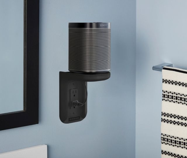 Sanus® Black Outlet Shelf-4
