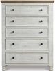Millennium® by Ashley® Havalance White Chest of Drawers-1