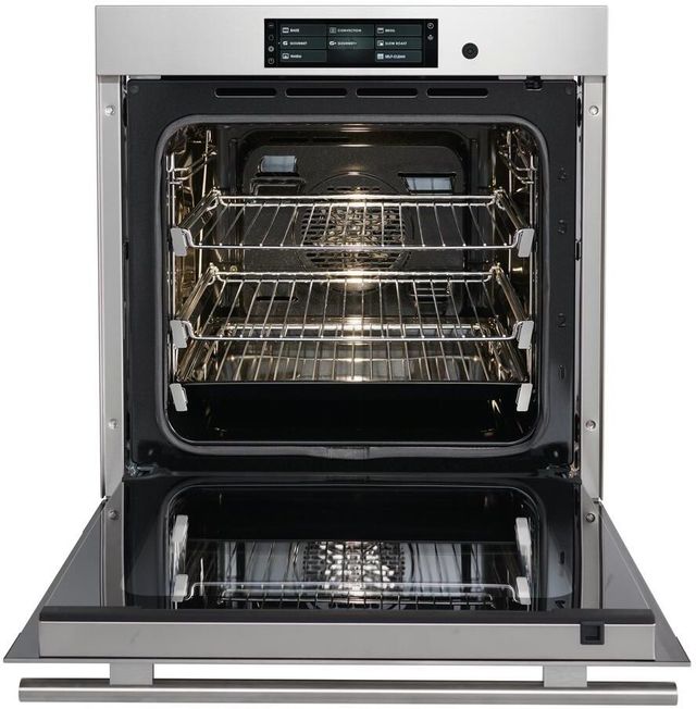 Wolf® E Series Transitional 24" Stainless Steel Single Electric Wall Oven-1