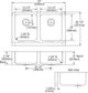 Elkay Lustertone® Classic Lustrous Satin 33" x 20-1/2" x 7-7/8" Equal Double Bowl Farmhouse Sink-3