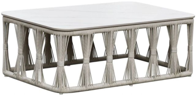 Intercon Alexa 2-Piece White Aluminum Outdoor Seating Set-2