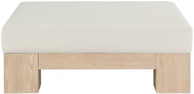 Meridian Furniture Charleville Cream/Natural Vegan Leather Coffee Table-1