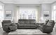 Homelegance® Clifton Gray Double Manual Reclining Sofa-1