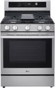 LG 30" PrintProof® Stainless Steel ProBake Convection® Smart Freestanding Gas Range-0
