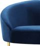 Meridian Furniture Ritz Navy Velvet Sofa-4
