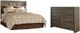 Signature Design by Ashley® Juararo 2-Piece Dark Brown Queen Panel Headboard Set-0