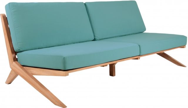 Meridian Furniture Tahiti Sea Blue Fabric Outdoor Sofa-0