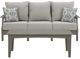 Signature Design by Ashley® Visola 2-Piece Gray Outdoor Conversation Set-0