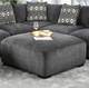 Furniture of America® Kaylee Gray Ottoman-0