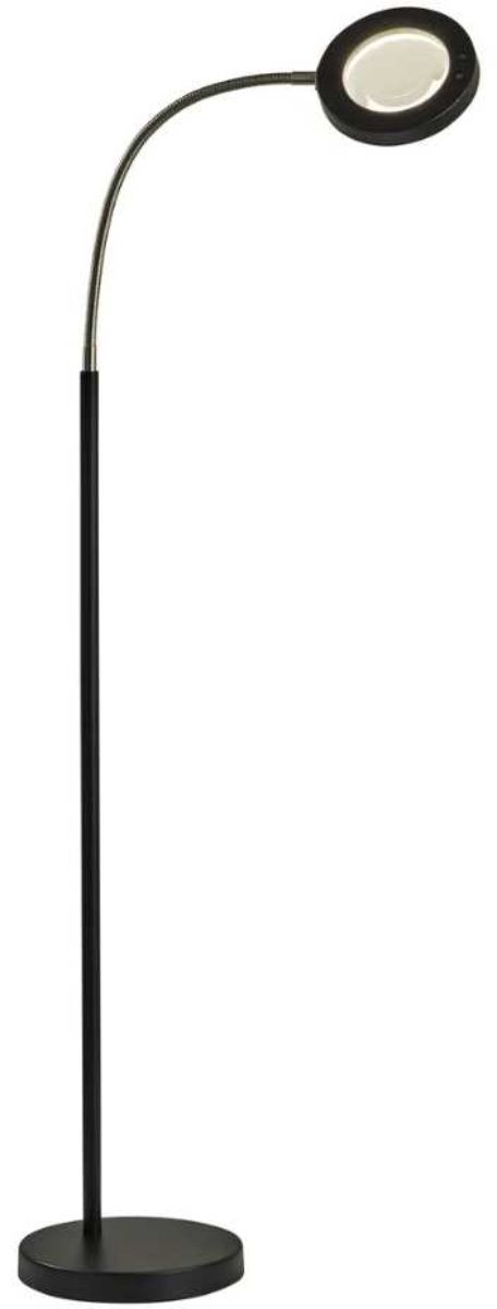 Adesso® Holmes Black LED Mag Floor Lamp-0