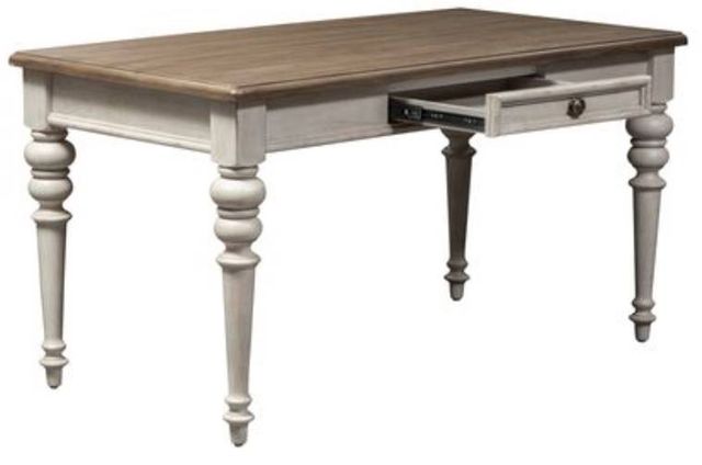 Liberty Furniture Heartland Antique White Lift Top Writing Desk-2