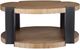 Uttermost® Loana Brown Coffee Table with Matte Black Base-3
