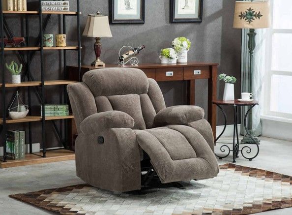 Milton Greens Stars Tan Manual Rocker Chair-2