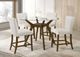 Coaster® Paxton 5-Piece Beige/Brown Round Counter Dining Table Set-1