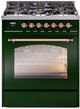 Ilve® Nostalgie II Series 30" Emerald Green Pro Style Dual Fuel Range-0