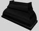 Vent-A-Hood® Designer Series 60" Black Wall Mounted Range Hood-1