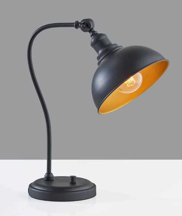 Adesso® Wallace Black Desk Lamp-1