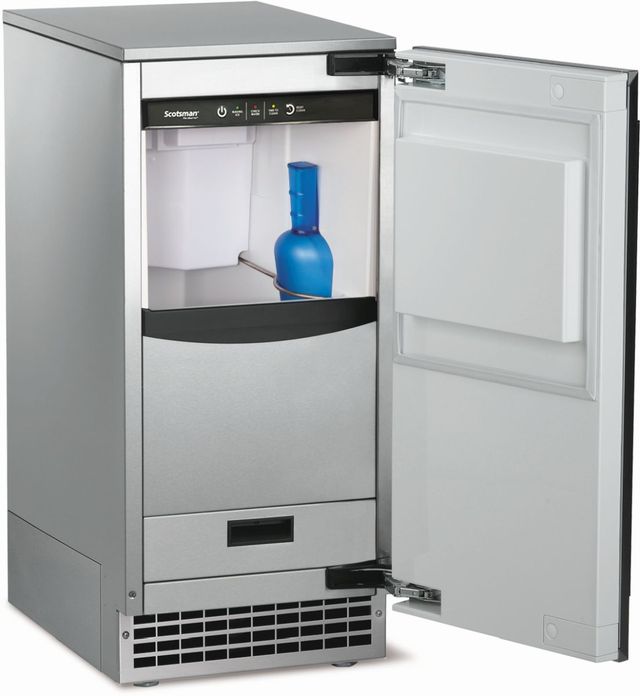 Scotsman® Brilliance® 15" 110 lb. Panel Ready Ice Machine with Drain Pump  -1