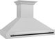 ZLINE Autograph Edition 48" Satin Stainless Steel Wall Mounted Range Hood with Matte Black Handle-4