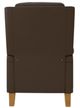 Best® Home Furnishings Customizable Prima Leather Manual High Leg Recliner with Honey Birch Legs-3