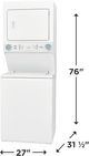 Frigidaire® White 3.9 Cu. Ft. Washer, 5.6 Cu. Ft. Dryer Gas Laundry Center-3
